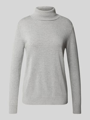 Regular Fit Rollkragenpullover aus Baumwoll-Viskose-Mix Shop The Look MANNEQUINE