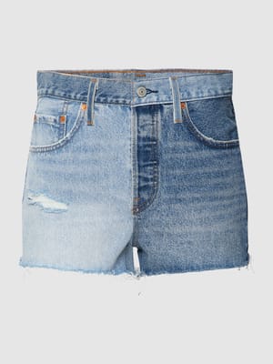 Jeansshorts mit ausgefransten Abschlüssen Modell '501' Shop The Look MANNEQUINE