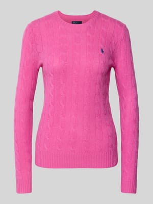 Strickpullover aus Wolle-Kaschmir-Mix Modell 'JULIANNA' Shop The Look MANNEQUINE