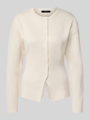 Strickjacke mit Rundhalsausschnitt Shop The Look MANNEQUINE