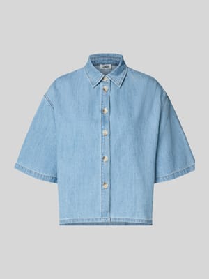 Koszulka jeansowa o kroju relaxed fit z czystej bawełny Shop The Look MANNEQUINE