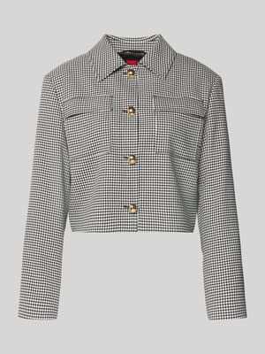 Boxy Fit Kurzblazer mit Vichy-Muster Modell 'ALERO-2' Shop The Look MANNEQUINE