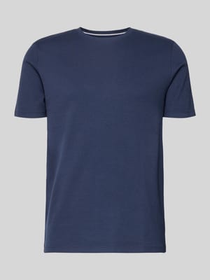 T-shirt o kroju regular fit z fakturowanym wzorem Shop The Look MANNEQUINE