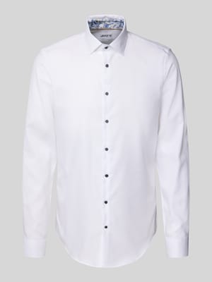 Slim Fit Businesshemd mit extra langem Arm Shop The Look MANNEQUINE