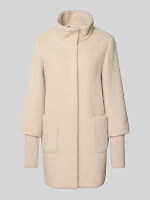 Regular fit lange jas met opstaande kraag Shop The Look MANNEQUINE