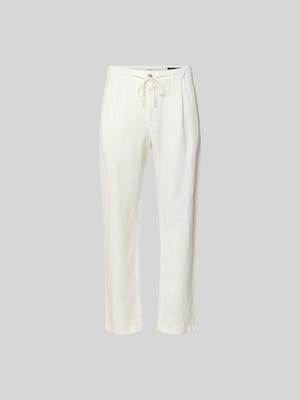 Tapered Fit Leinenhose Shop The Look MANNEQUINE