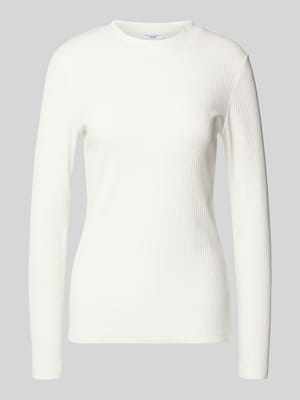 Slim Fit Langarmshirt aus Baumwoll-Mix Shop The Look MANNEQUINE