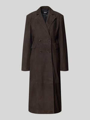 Ledermantel aus echtem Leder Shop The Look MANNEQUINE