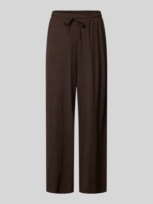 Wide Fit Stoffhose mit Strukturmuster Modell 'Mileni' Shop The Look MANNEQUINE