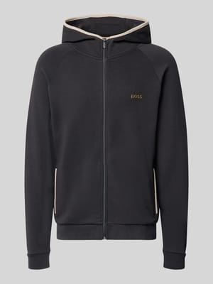 Regular Fit Sweatjacke aus Baumwoll-Mix Shop The Look MANNEQUINE