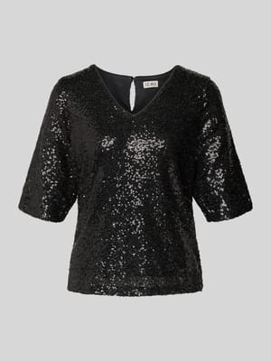 Bluzka z dekoltem w serek model ‘FAUCA’ Shop The Look MANNEQUINE