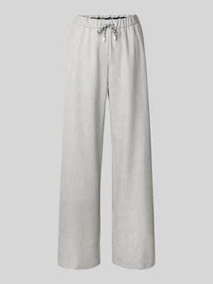 Stoffhose mit elastischem Bund und Tunnelzug Shop The Look MANNEQUINE