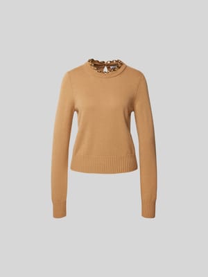 Pullover mit gerippten Abschlüssen Shop The Look MANNEQUINE