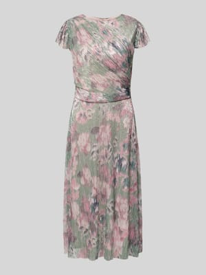 Efekt błyszczący Sukienka koktajlowa z okrągłym dekoltem Shop The Look MANNEQUINE