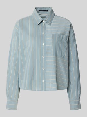 Regular fit blouse met borstzak Shop The Look MANNEQUINE