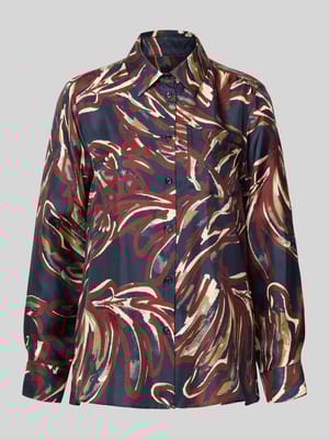 Regular Fit Hemdbluse aus reiner SeideModell 'RIVE' Shop The Look MANNEQUINE