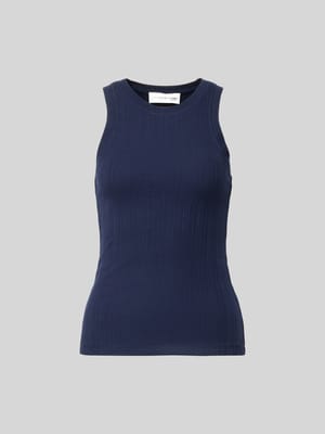 Top w kroju slim fit z okrągłym dekoltem Shop The Look MANNEQUINE