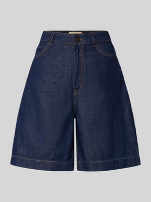 Wide Leg Bermudashorts aus Baumwoll-Leinen-Mix Modell 'OZONO' Shop The Look MANNEQUINE