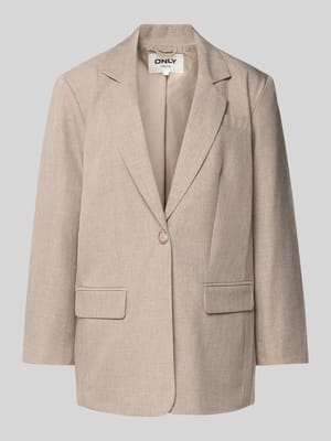 Relaxed Fit Longblazer mit 1-Knopf-Verschluss Modell 'LINDA' Shop The Look MANNEQUINE