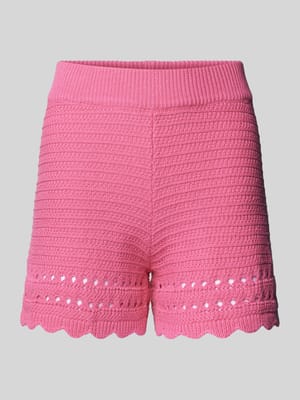 Regular fit gebreide short met elastische band, model 'Sadie' Shop The Look MANNEQUINE