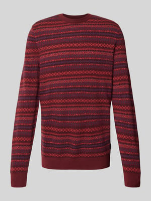 Gebreide pullover met ronde hals, model 'orkney fair isle' Shop The Look MANNEQUINE