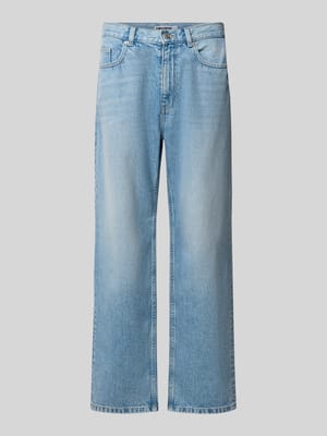 baggy jeans in lichte wassing en klassiek 5-pocketmodel Shop The Look MANNEQUINE