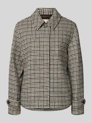 Kurtka o kroju regular fit z mieszanki bawełny model ‘Checked’ Shop The Look MANNEQUINE