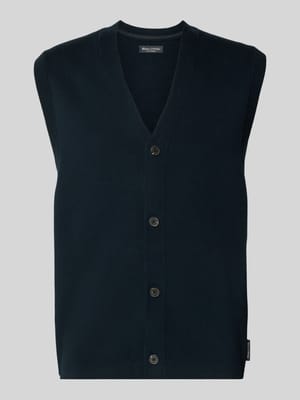 Regular fit mouwloos vest van puur katoen Shop The Look MANNEQUINE