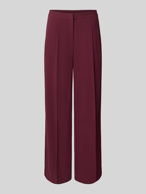 Loose fit bandplooibroek met steekzakken opzij, model 'TINNI' Shop The Look MANNEQUINE