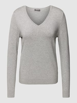 Gebreide pullover met V-hals Shop The Look MANNEQUINE