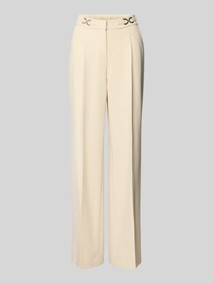 Wide Leg Stoffhose mit Bundfalten Modell 'luisa' Shop The Look MANNEQUINE