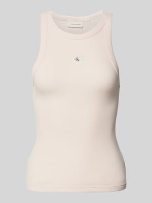 Tanktop met labeldetail Shop The Look MANNEQUINE