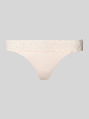 String mit Spitze am Bund Shop The Look MANNEQUINE