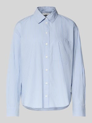 Bluzka z długim rękawem o kroju relaxed fit z czystej bawełny Shop The Look MANNEQUINE