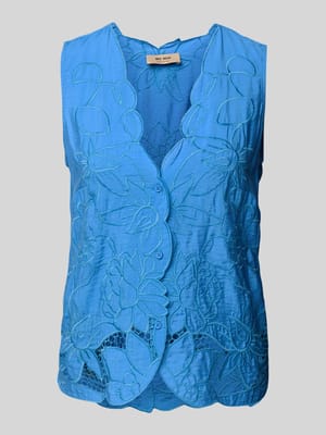 Top bluzkowy o kroju regular fit z dekoltem w serek model ‘Daima’ Shop The Look MANNEQUINE