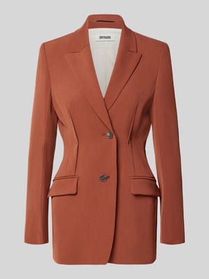 Żakiet z kołnierzem z połami model 'Brokley' Shop The Look MANNEQUINE