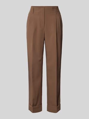 Regular Fit Bundfaltenhose mit Gürtelschlaufen Modell 'Mulona' Shop The Look MANNEQUINE