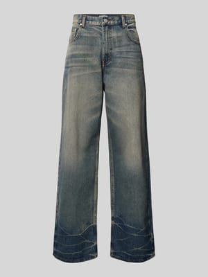 Baggy fit jeans in 5-pocketmodel met viscose Shop The Look MANNEQUINE