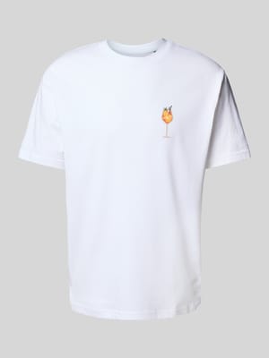 T-Shirt mit Rundhalsausschnitt Shop The Look MANNEQUINE