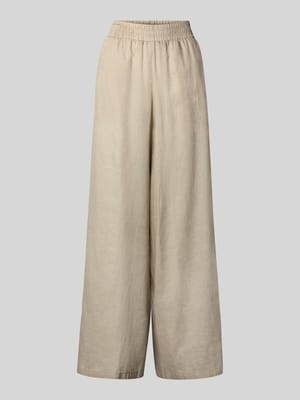 Loose Fit Leinenhose mit elastischem Bund Shop The Look MANNEQUINE
