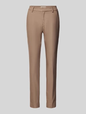 Slim fit pantalon met paspelzakken, model 'Abbey Night' Shop The Look MANNEQUINE