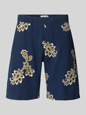 Shorts mit Stitchings und elastischem Bund Shop The Look MANNEQUINE