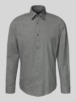 Shaped fit vrijetijdsoverhemd van puur katoen Shop The Look MANNEQUINE