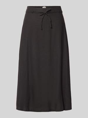Spódnica midi z mieszanki lnu i wiskozy model 'LINNO' Shop The Look MANNEQUINE