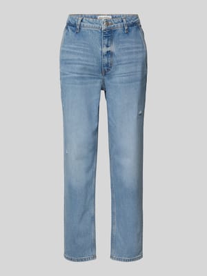 Cropped Boyfriend Jeans aus Baumwoll-Mix Modell 'IVA' Shop The Look MANNEQUINE