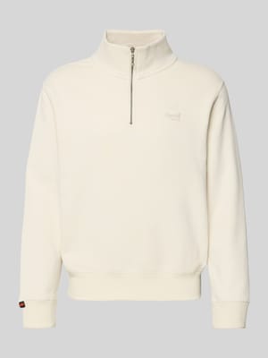 Regular Fit Sweatshirt mit Logo-Stitching Shop The Look MANNEQUINE