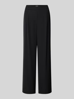 Wide fit stoffen broek met elastische band Shop The Look MANNEQUINE