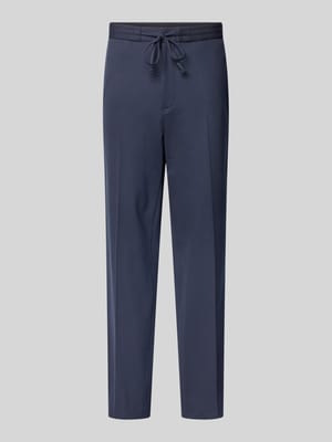 spodnie materiałowe o kroju regular fit z mieszanki wiskozy model 'ISCOVE' Shop The Look MANNEQUINE