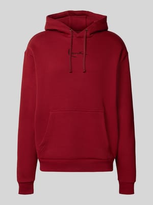 Hoodie met labelstitching Shop The Look MANNEQUINE