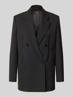 Loose fit longblazer met scheerwol Model 'VELOCE' Shop The Look MANNEQUINE